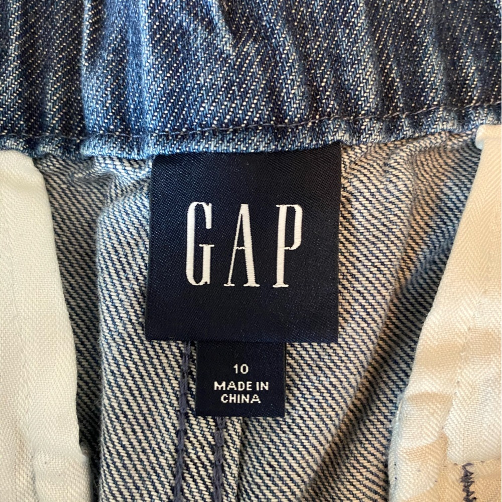 GAP Wide Leg Flare Jeans in Dark Blue Denim - Picture 11 of 15